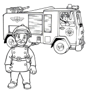 Fireman Sam Online Coloring